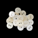 15mm Plastic 2-Hole Buttons, Ivory - (Pack of 10)